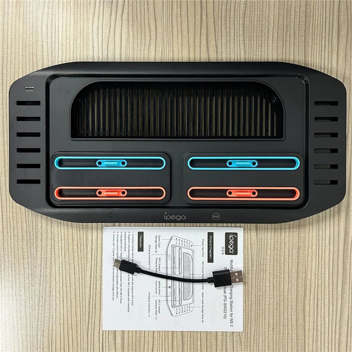 IPEGA PG-SW2210 For Nintendo Switch 2 Charging Dock Joypad Charger Game Card Storage Rack with RGB Light - 7