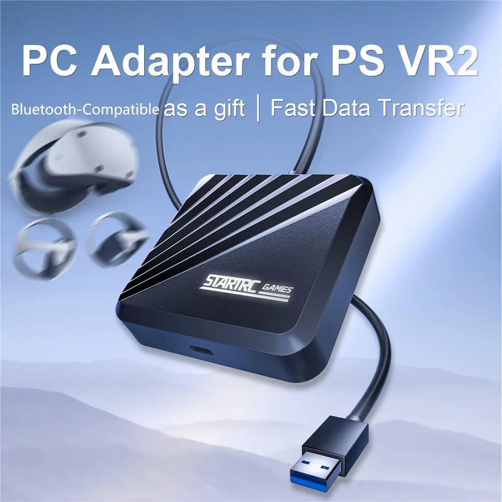 STARTRC GAMES For Sony PlayStation VR2 Headset Computer Connection Adapter with Bluetooth-Compatible Receiver - 2