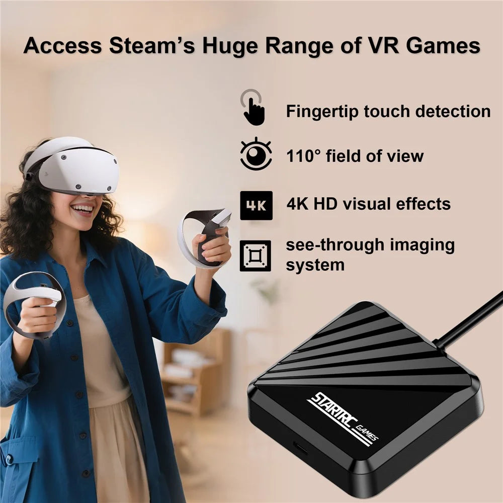 STARTRC GAMES For Sony PlayStation VR2 Headset Computer Connection Adapter with Bluetooth-Compatible Receiver - 5
