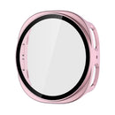 ENKAY HAT PRINCE For Samsung Galaxy Watch8 44mm Watch Case   Rubberized Hard PC Cover with Tempered Glass - Rose Pink - 1