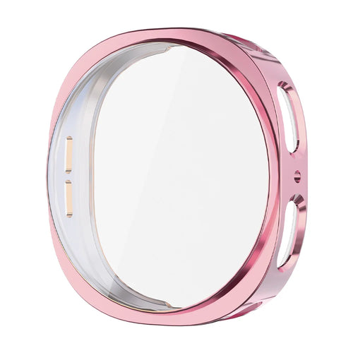 ENKAY HAT PRINCE For Samsung Galaxy Watch8 44mm TPU Watch Case   Electroplating Watch Cover with Screen Protector - Pink - 1