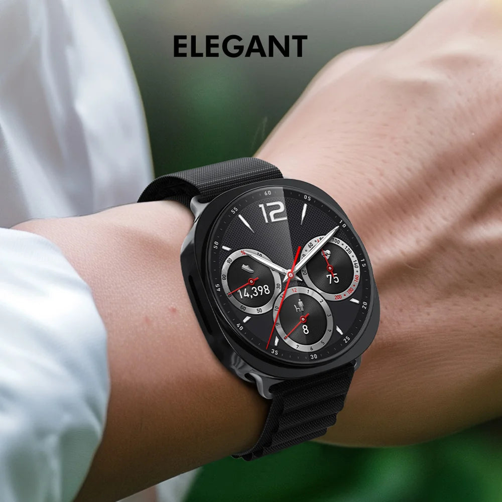 ENKAY HAT PRINCE For Samsung Galaxy Watch8 44mm TPU Watch Case   Electroplating Watch Cover with Screen Protector - Pink - 5
