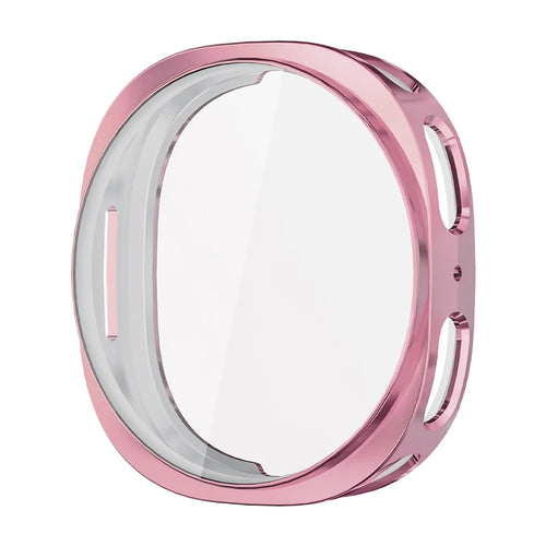 ENKAY HAT PRINCE For Samsung Galaxy Watch8 40mm TPU Watch Case   Electroplating Watch Cover with Screen Protector - Pink - 1