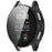 WANLONFENG For Samsung Galaxy Watch7 44mm Watch Case  PC Frame Cover with Tempered Glass Screen Protector - Black - 2