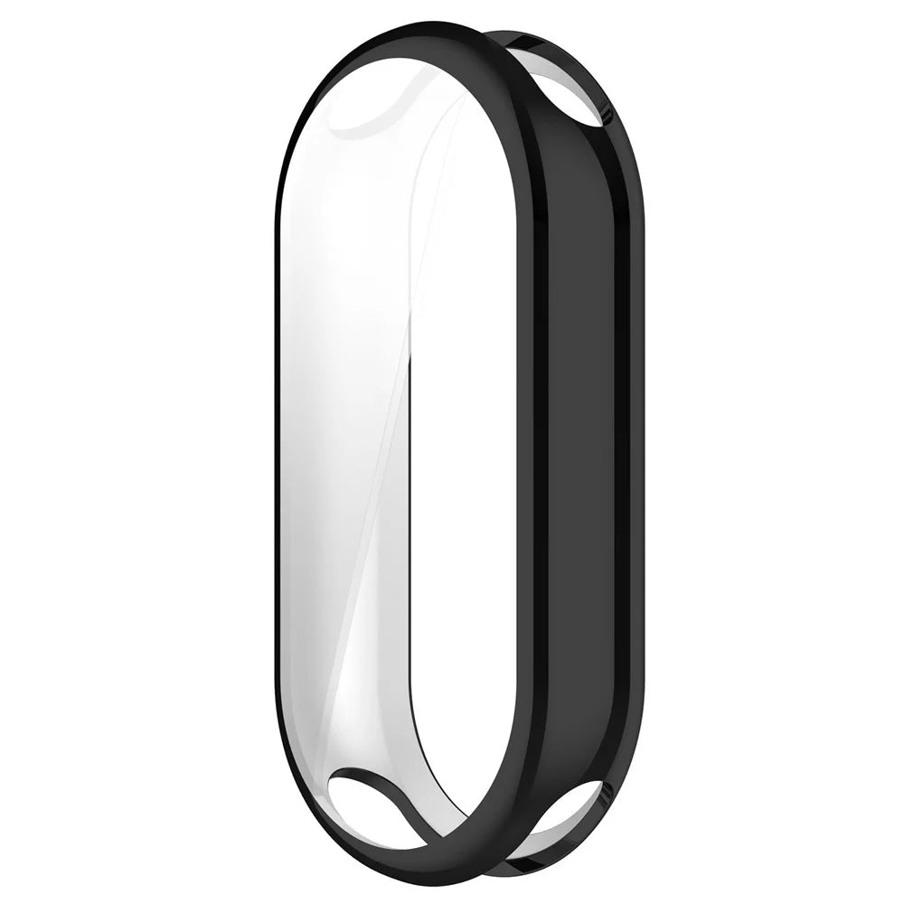 For Xiaomi Smart Band 10 / 10 NFC Watch Case Full Protection Scratch Resistant TPU Cover - Electroplating Black - 2