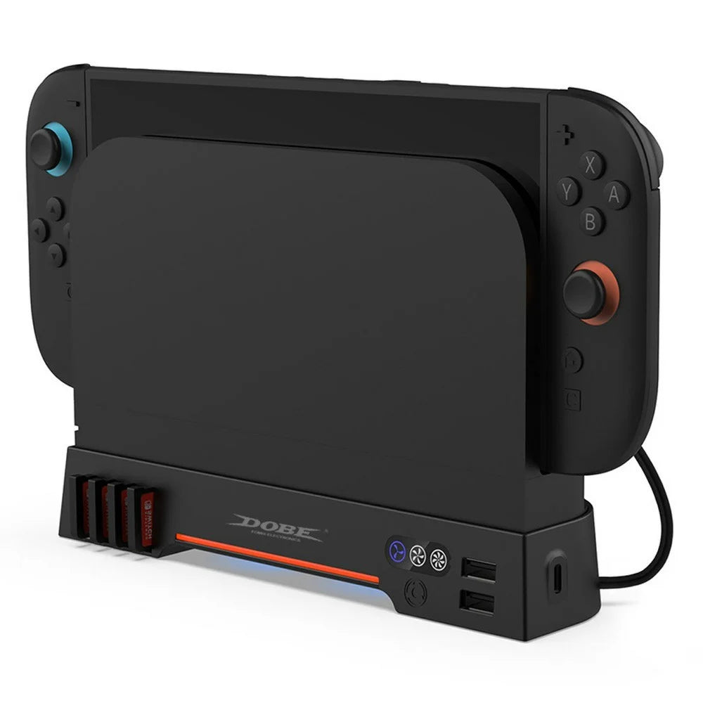 DOBE TNS-31111 For Nintendo Switch 2 Heat Dissipation Dual Fan Cooling Stand with RGB Light - 2