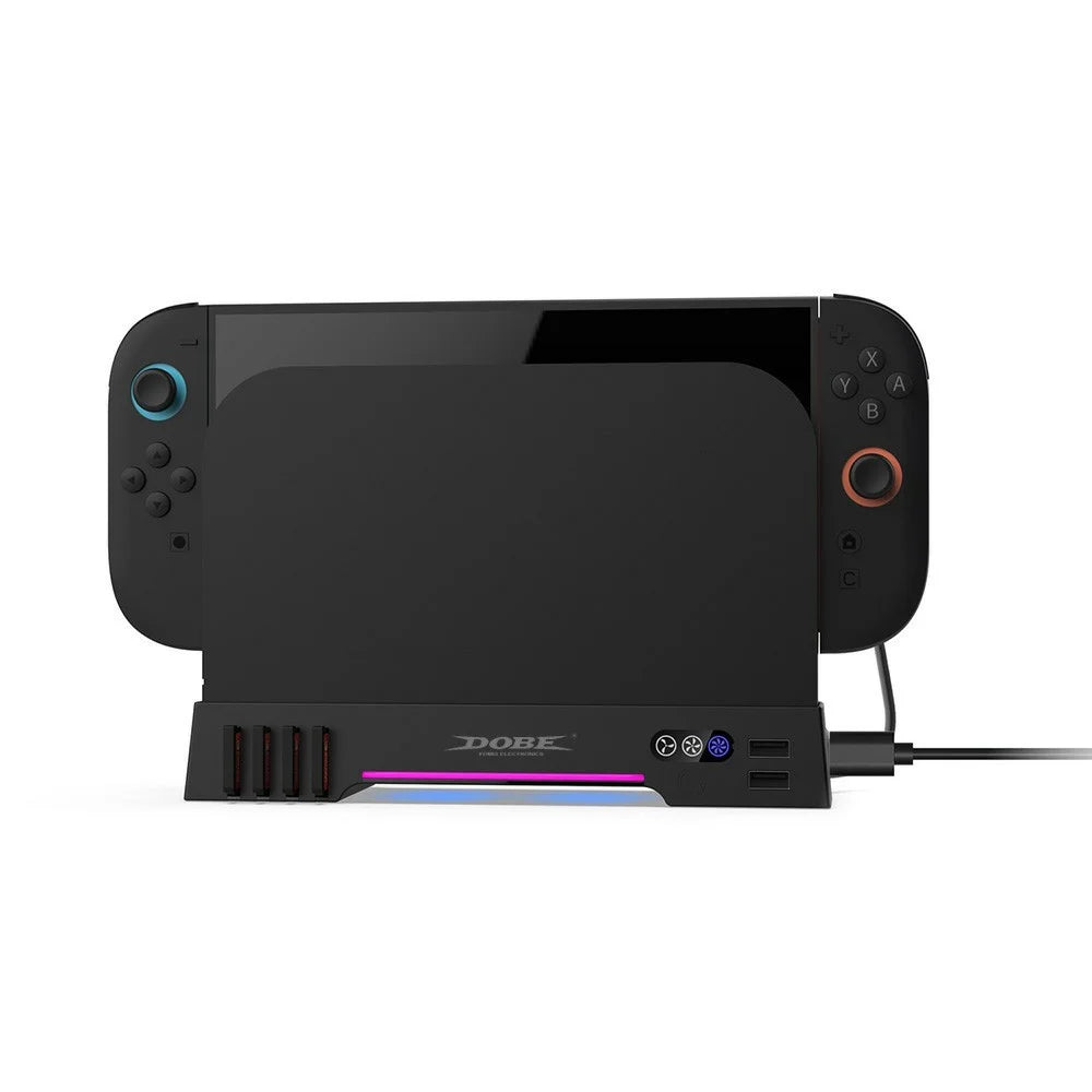 DOBE TNS-31111 For Nintendo Switch 2 Heat Dissipation Dual Fan Cooling Stand with RGB Light - 6