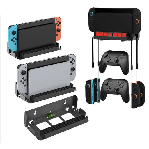 DOBE TNS-31113 Wall Mount Bracket for Nintendo Switch 2  /  Switch  /  OLED Game Controller Hanger with Game Card Storage - 2