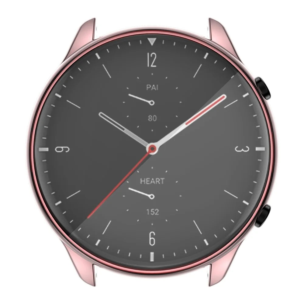 Soft TPU Electroplated Anti-Scratch Smart Watch Frame Case Cover for Huami Amazfit GTR2 - Pink - 5
