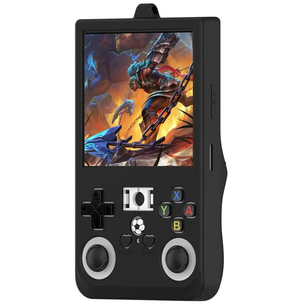 For R36 Max Handheld Game Console Silicone Protective Case Shockproof Anti Slip Cover - Black - 1