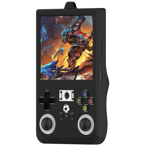 For R36 Max Handheld Game Console Silicone Protective Case Shockproof Anti Slip Cover - Black - 1