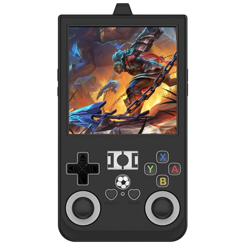 For R36 Max Handheld Game Console Silicone Protective Case Shockproof Anti Slip Cover - Black - 2