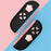 7Pcs / Set For Nintendo Switch 2 Star and Heart Silicone Joystick Caps D-Pad Button ABXY Key Sticker - Pink+White - 4