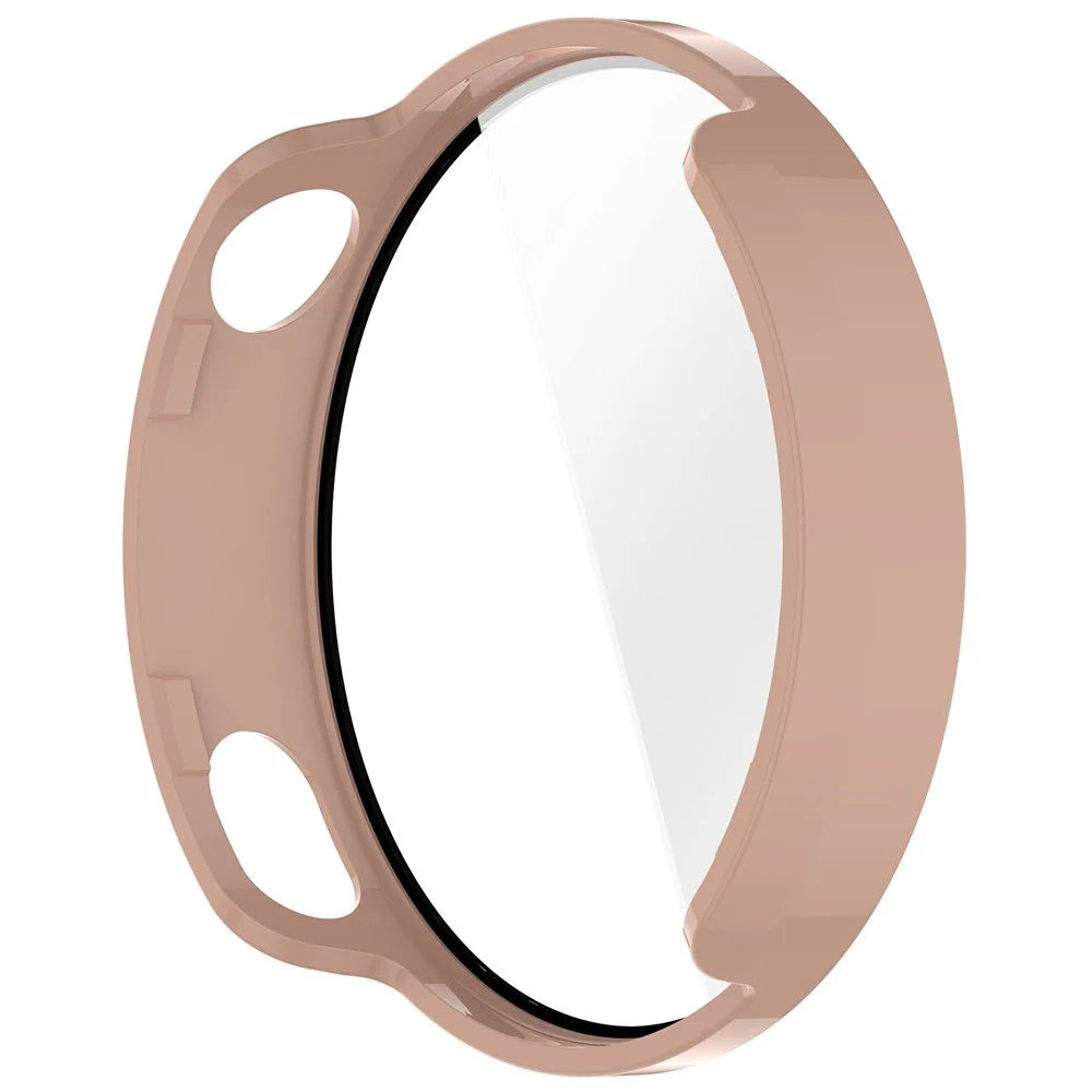 For Xiaomi Watch S4 41mm Hard PC Watch Case with Tempered Glass Screen Film - Pink - 5