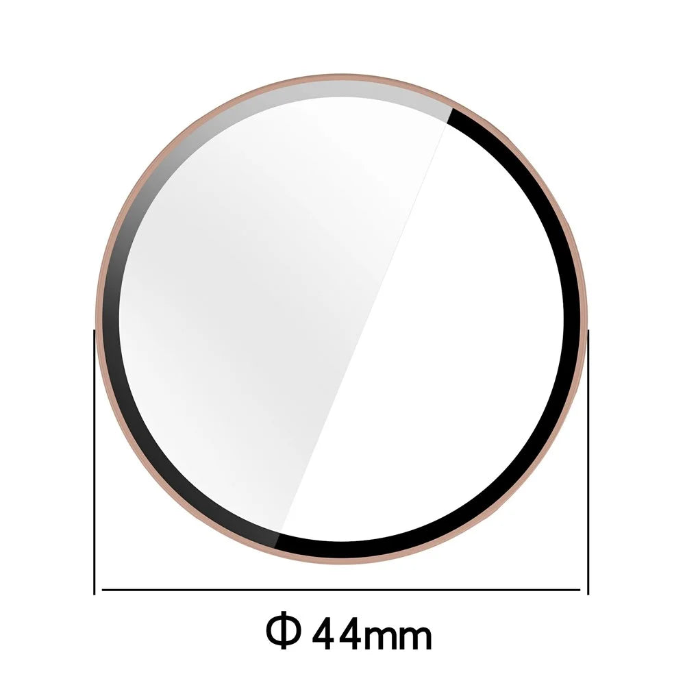 For Xiaomi Watch S4 41mm Hard PC Watch Case with Tempered Glass Screen Film - Pink - 6