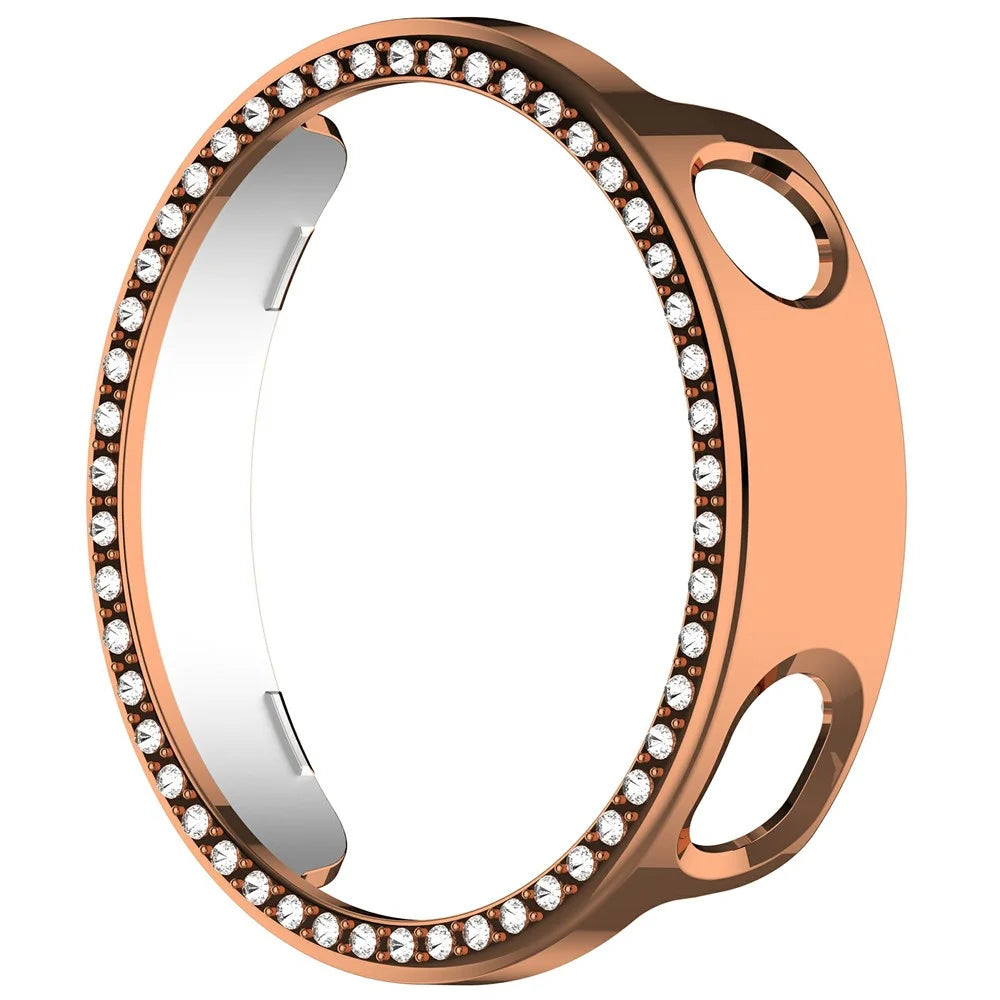 For Xiaomi Watch S4 41mm PC Case Rhinestone Decor Smartwatch Protective Cover - Rose Gold - 4