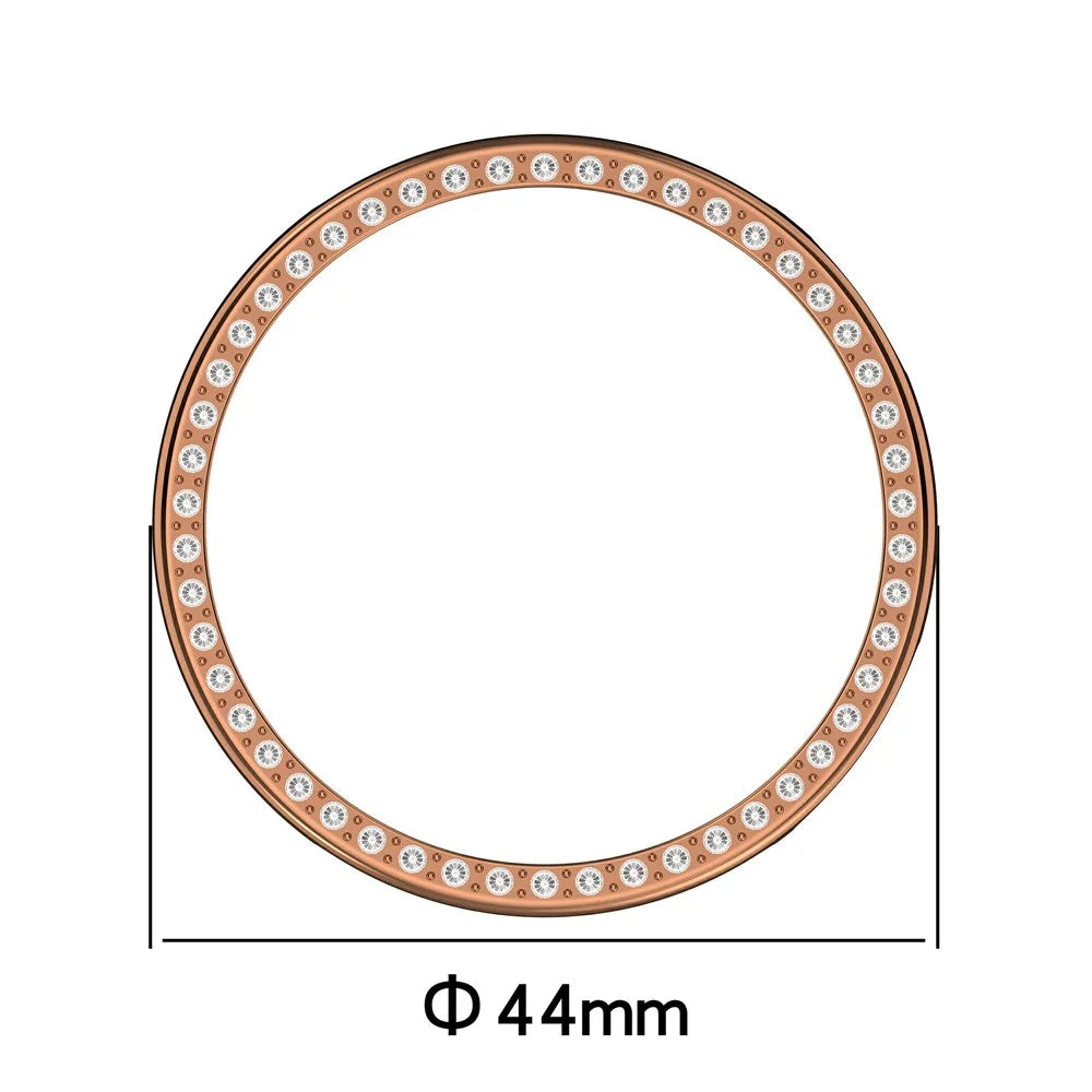 For Xiaomi Watch S4 41mm PC Case Rhinestone Decor Smartwatch Protective Cover - Rose Gold - 6
