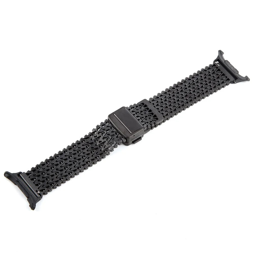 For Samsung Galaxy Watch Ultra2 47mm / Watch Ultra (2025) 47mm / Watch Ultra 47mm Metal Smartwatch Band Magnetic Buckle Wrist Strap - Black - 4