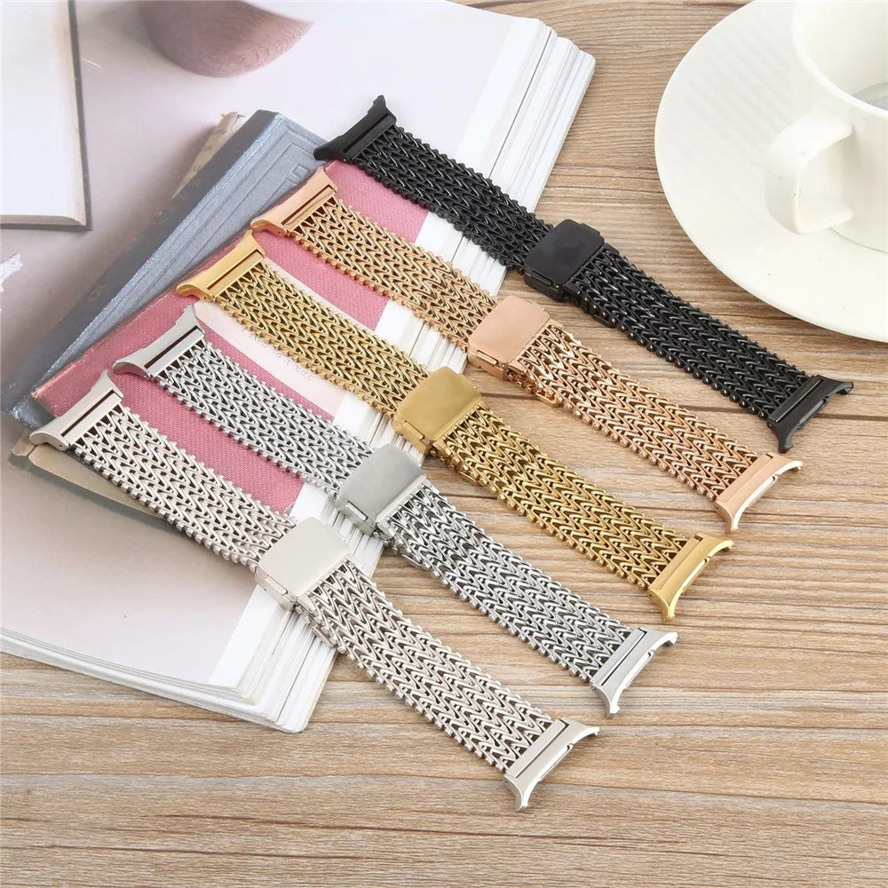 For Samsung Galaxy Watch Ultra2 47mm / Watch Ultra (2025) 47mm / Watch Ultra 47mm Metal Smartwatch Band Magnetic Buckle Wrist Strap - Black - 6