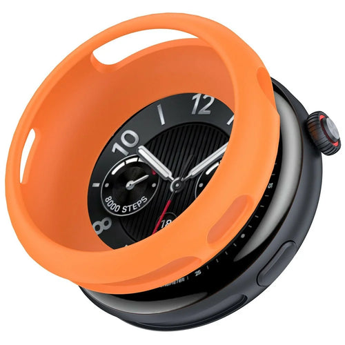 For vivo Watch 5 / iQOO Watch 5 Silicone Watch Case Shockproof Bumper Frame - Orange - 1