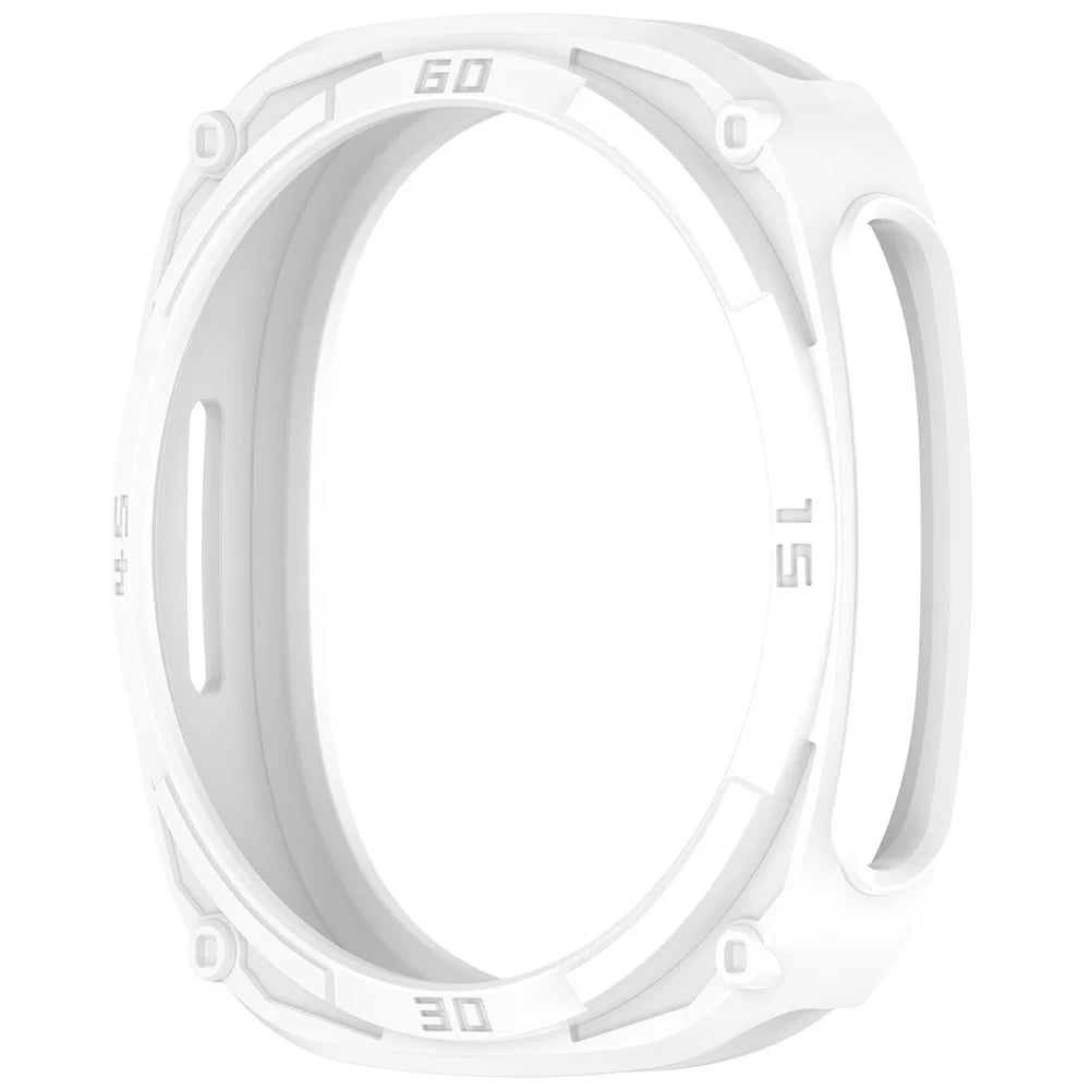 For Samsung Galaxy Watch8 40mm Soft TPU Watch Case Hollow Shockproof Bumper Frame - White - 4
