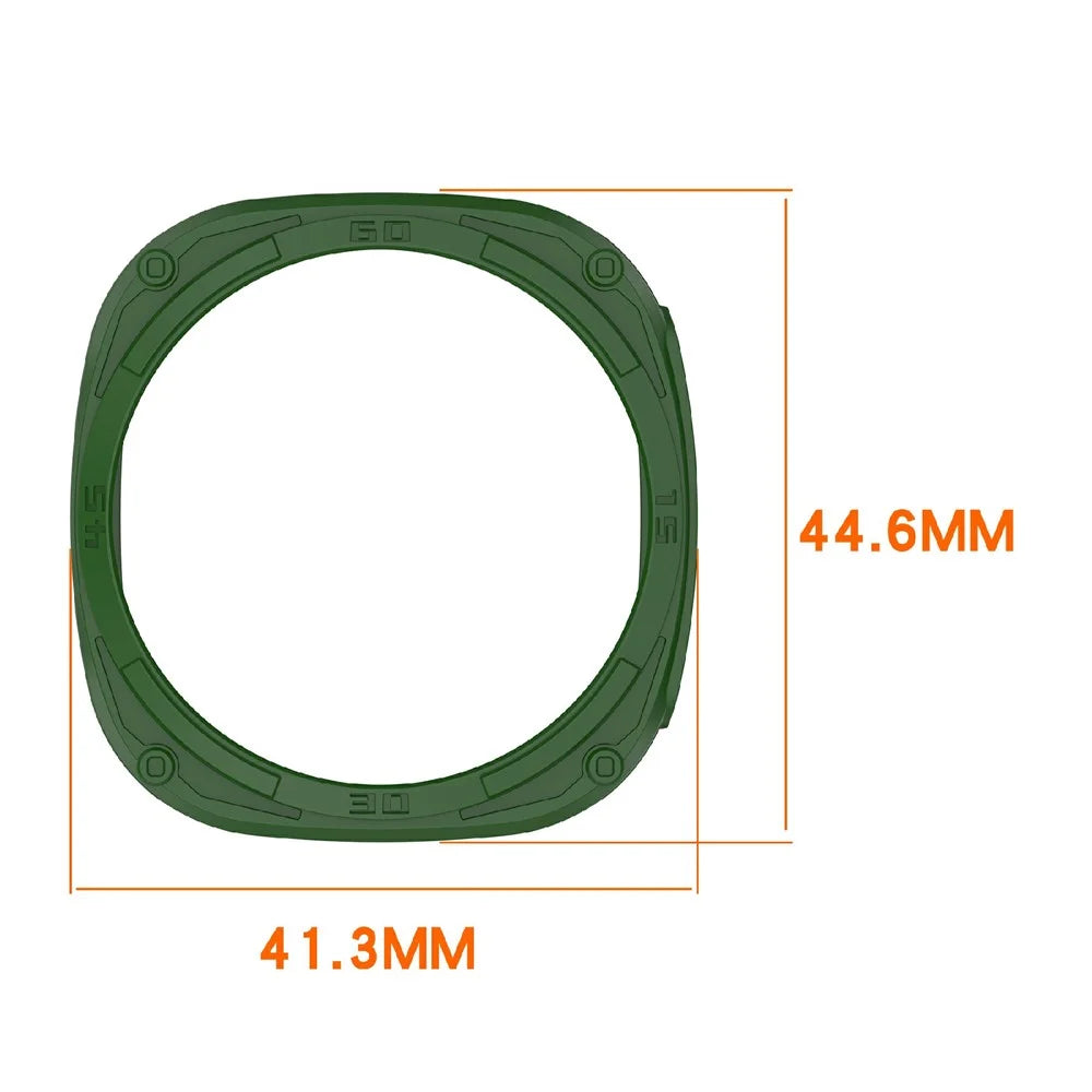 For Samsung Galaxy Watch8 40mm Soft TPU Watch Case Hollow Shockproof Bumper Frame - White - 6