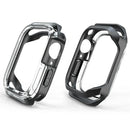 Watch Case for Apple Watch Series 9 / 8 / 7 41mm / SE3 / SE2 / SE1 /  6 / 5 / 4 40mm Dual Color PC TPU Protective Frame - Transparent+Black - 3