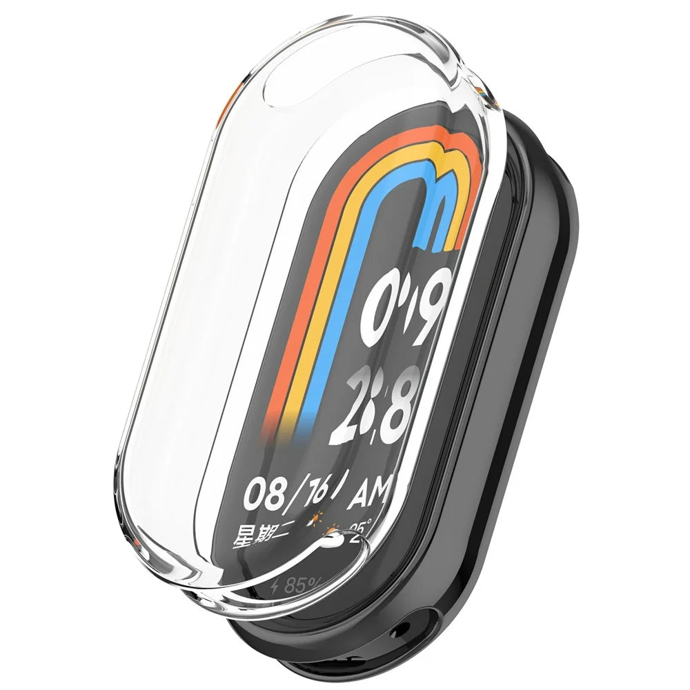 For Xiaomi Smart Band 10 Ceramic / 9 Ceramic / 8 Watch Case Transparent TPU Full Cover Protector - 1