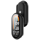 For Xiaomi Smart Band 10 Ceramic / 9 Ceramic / 8 Watch Case PC Frame Cover with Tempered Glass Screen Film - Black - 2