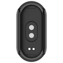 For Xiaomi Smart Band 10 Ceramic / 9 Ceramic / 8 Watch Case PC Frame Cover with Tempered Glass Screen Film - Black - 7
