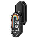 For Xiaomi Smart Band 10 Ceramic / 9 Ceramic / 8 Watch Case Rhinestone Decor Hollow Electroplating PC Watch Cover - Black - 2