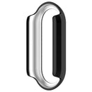 For Xiaomi Smart Band 10 Ceramic / 9 Ceramic / 8 Watch Case Rhinestone Decor Hollow Electroplating PC Watch Cover - Black - 5