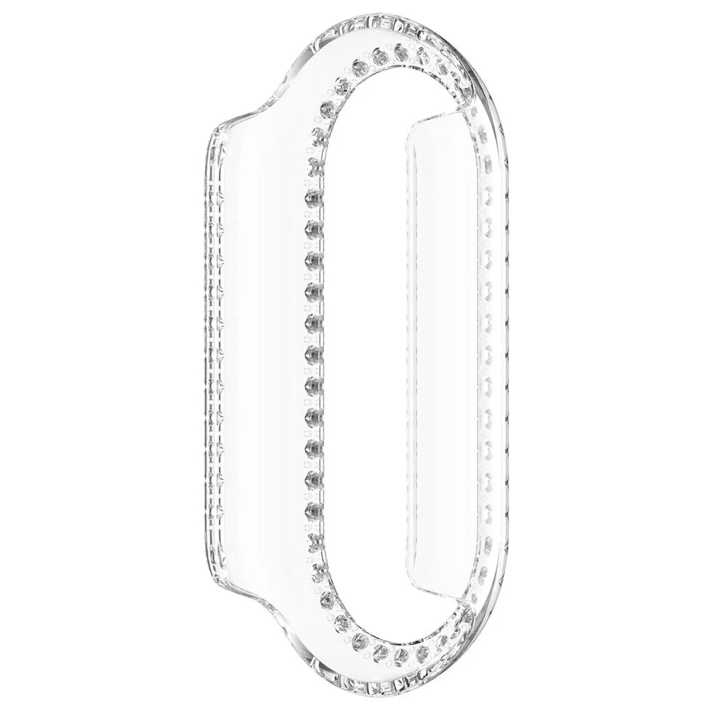 For Xiaomi Smart Band 10 Ceramic / 9 Ceramic / 8 Clear Watch Case Rhinestone Decorative Hollow Design PC Watch Cover - 5