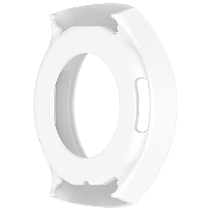 For Huawei Watch 5 42mm Watch Case Soft Silicone Hollow Watch Frame Cover - White - 5