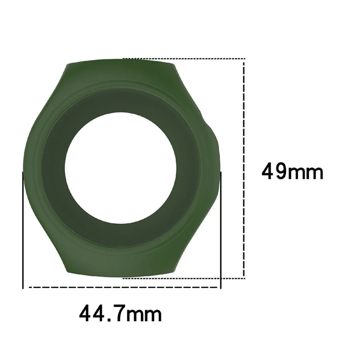 For Huawei Watch 5 42mm Watch Case Soft Silicone Hollow Watch Frame Cover - White - 6
