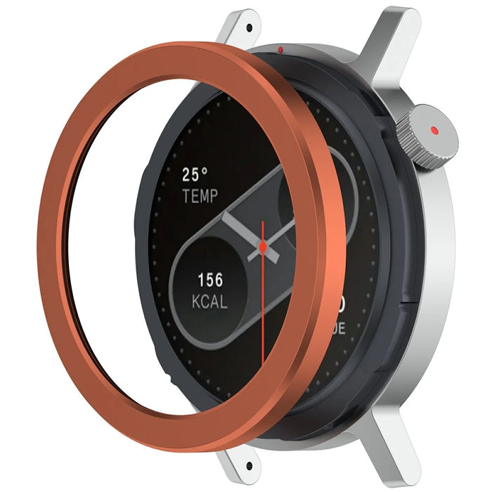 For Nothing CMF Watch Pro 2 Metal Watch Bezel with Screen Protector Flat Design Smartwatch Ring - Orange - 2