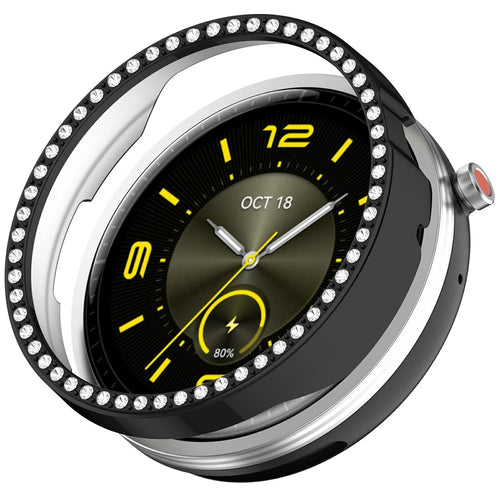 For Honor Watch Fit Elegant Edition Watch Case Rhinestone Decor Hollow Electroplating PC Watch Cover - Black - 1