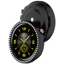 For Honor Watch Fit Elegant Edition Watch Case Rhinestone Decor Hollow Electroplating PC Watch Cover - Black - 2