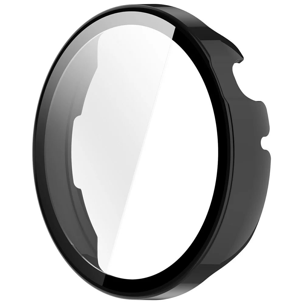 For Honor Watch Fit Elegant Edition Watch Case PC Frame Cover with Tempered Glass Screen Film - Black - 4