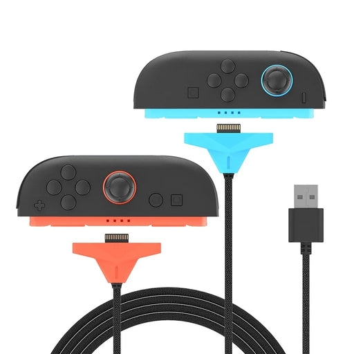 IPEGA PG-SW2227A 2.5m 2 in 1 Magnetic Splitter Charging Cable for Nintendo Switch 2 Left and Right Joy-Con - 2