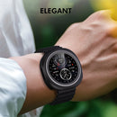 ENKAY HAT PRINCE For Samsung Galaxy Watch8 Classic 46mm Case PC Watch Cover with PMMA Screen Film - Black - 7