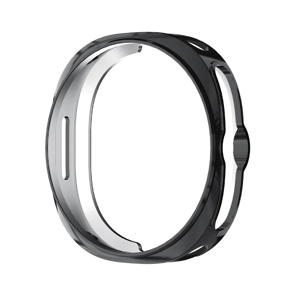 ENKAY HAT PRINCE For Samsung Galaxy Watch8 Classic 46mm Case with PMMA Screen Film TPU Watch Cover - Black - 2