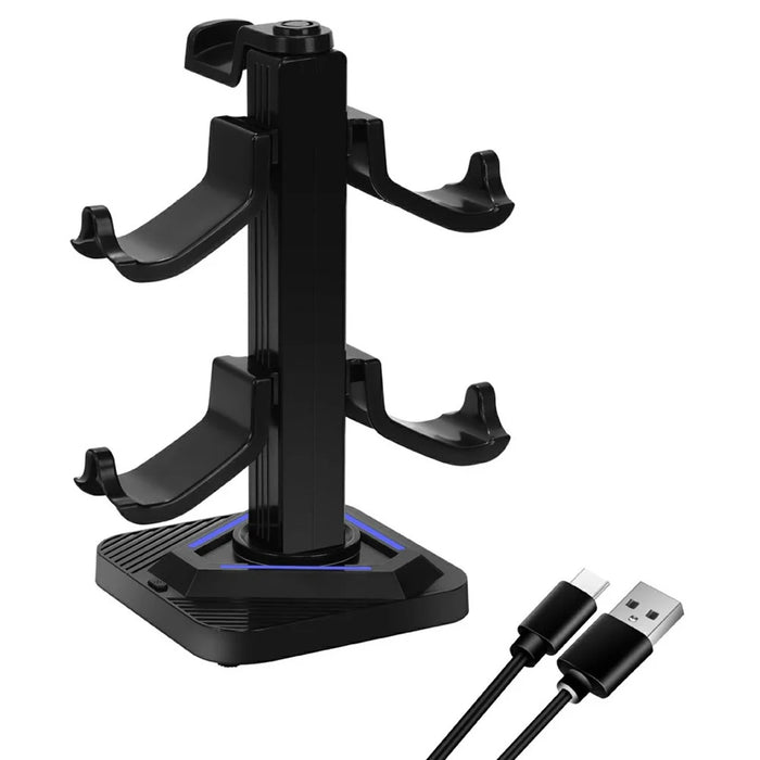 XSX-218 Game Controller Stand Holder Headset Hanger for PS  /  Xbox  /  Switch Universal Controller Display Rack - 1