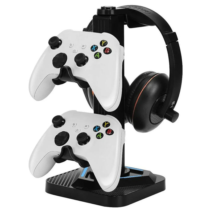 XSX-218 Game Controller Stand Holder Headset Hanger for PS  /  Xbox  /  Switch Universal Controller Display Rack - 3