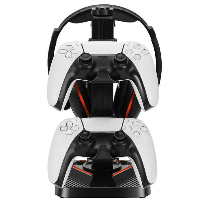 XSX-218 Game Controller Stand Holder Headset Hanger for PS  /  Xbox  /  Switch Universal Controller Display Rack - 4