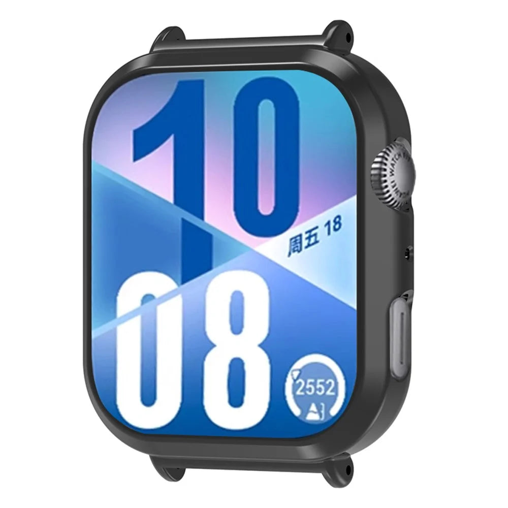 For Huawei Watch Fit 4 Watch Case Hollow PC Watch Protective Cover - Black - 1