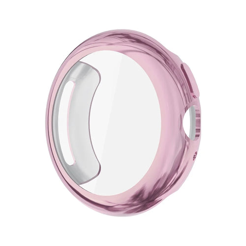 For Google Pixel Watch 4 41mm Case Full Protection Anti Scratch Electroplated TPU Cover - Pink - 1