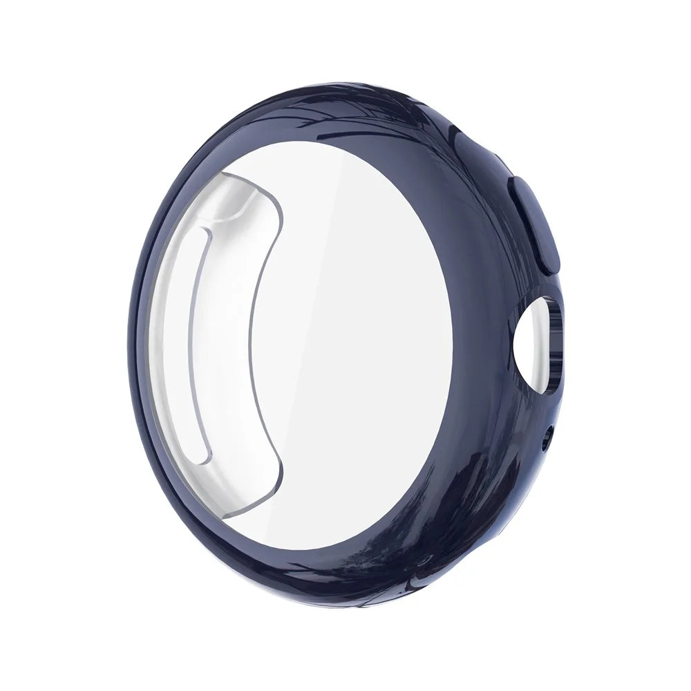 For Google Pixel Watch 4 45mm Case Full Protection Anti Scratch Electroplated TPU Cover - Midnight Blue - 1