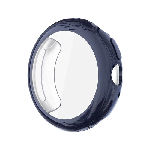 For Google Pixel Watch 4 45mm Case Full Protection Anti Scratch Electroplated TPU Cover - Midnight Blue - 1