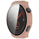 For Honor Watch 5 Ultra Watch Case PC Frame with Tempered Glass Screen Film - Pink - 2